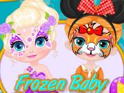 play Frozen Baby Face Painting