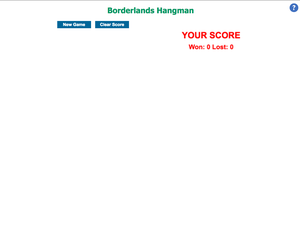 play Borderlands Hangman