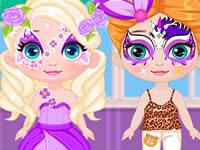 play Frozen Baby Face Painting