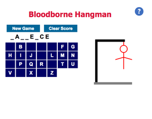 play Bloodborne Hangman