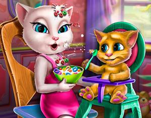 play Talking Angela Toddler Feed Ginger