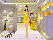 play Luxury Yellow Dressup Game