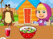 play Masha Cooking Russian Garden Salad