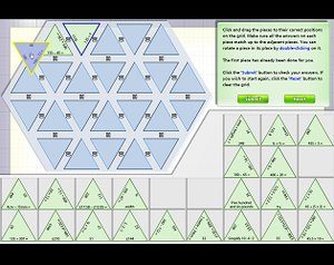 play Triangular Maths Puzzle - Draft