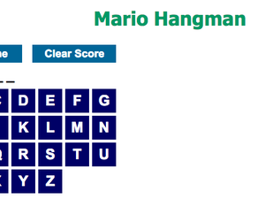 play Mario Hangman