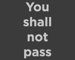 play You Shall No Pass