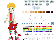 play Digimon Character Creator Game