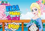play Elsa Make Sushi