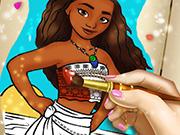 play Moana Coloring Book