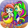 Kids Coloring Book - Mermaid Girls