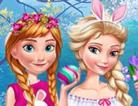 play Anna And Elsa Easter Fun