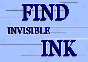 Find Invisible Ink