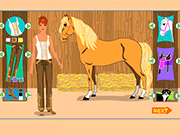 Girl With Horse Dressup Game
