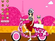 play Paris Scooter Fashion Game
