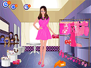 play Pink Garden Dressup Game