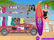 Surfer Girl Dressup Game