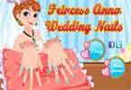 play Princess Anna Wedding Nails