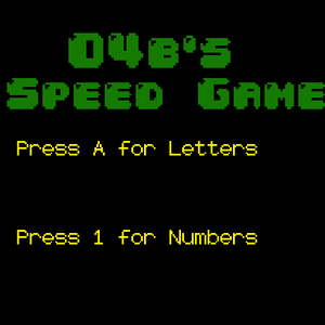 play Minigame2: 04B'S Speed Game