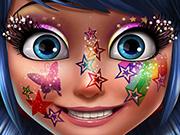 play Superhero Glittery Makeup