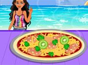 play Moana Cooking Summer Chicken Pizza