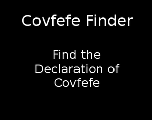 play Covfefe Finder