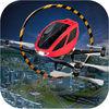 City Flying Drone Taxi - Flying Car Parking