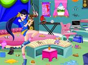 play Winx Club Musa Room Cleaning