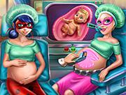 play Hero Bffs Pregnant Check-Up