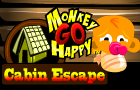 play Monkey Go Happy Cabin Escape