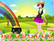 play Cathleen Irish Beauty Dressup Game