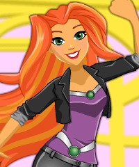 Dc Super Hero Girls Starfire Dress Up Game