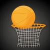 Jump Shot - Bouncing Ball With Basket Hoop