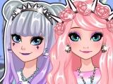 Frozen Sisters Go Pastel Goth