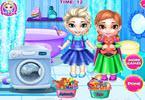 play Frozen Sisters Washing Toys