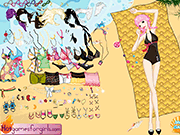 play Beach Sun Baths Dressup Game