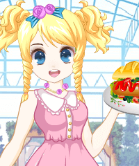 Hot Dog Vendor Dress Up Game