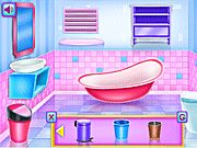 play Bathroom Clean Up And Deco Game