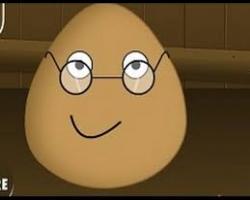 play Pou Wearing Glasses