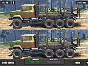 play Log Carrier Trucks Differences Game