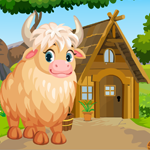 play Cute White Yak Rescue