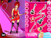 play Cool Rockstar Girl Dressup Game