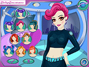 play Cyber Girl Makeover Game