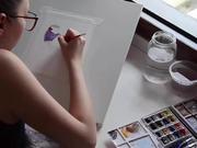 play Watercolor Bird - Time Lapse Painting