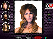 play Mustache Girls Funny Face Game