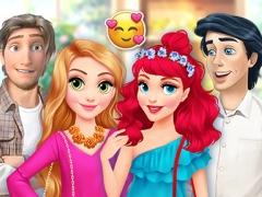 play Rapunzel And Ariel Double Date