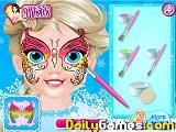 play Baby Elsa Butterfly Face Art