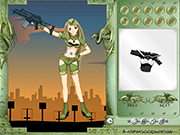 play Justice Soldier Enya Dressup Game