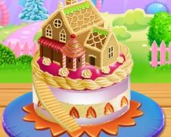 play Doll House Cake Cooking