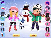 play Snow Fashion Dressup Game
