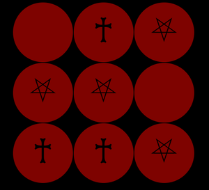 play Satan And Cross - A Tictactoe Battle